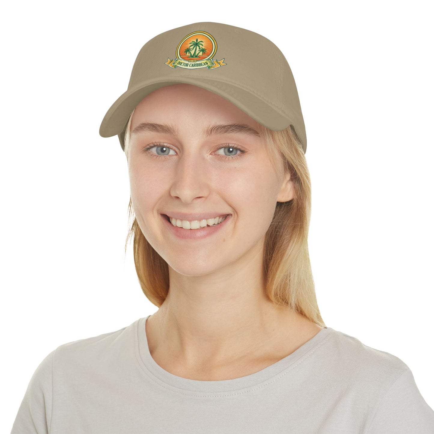 Stylish Low Profile Baseball Cap with Tropical Design - Perfect for Summer Outings and Beach Adventures