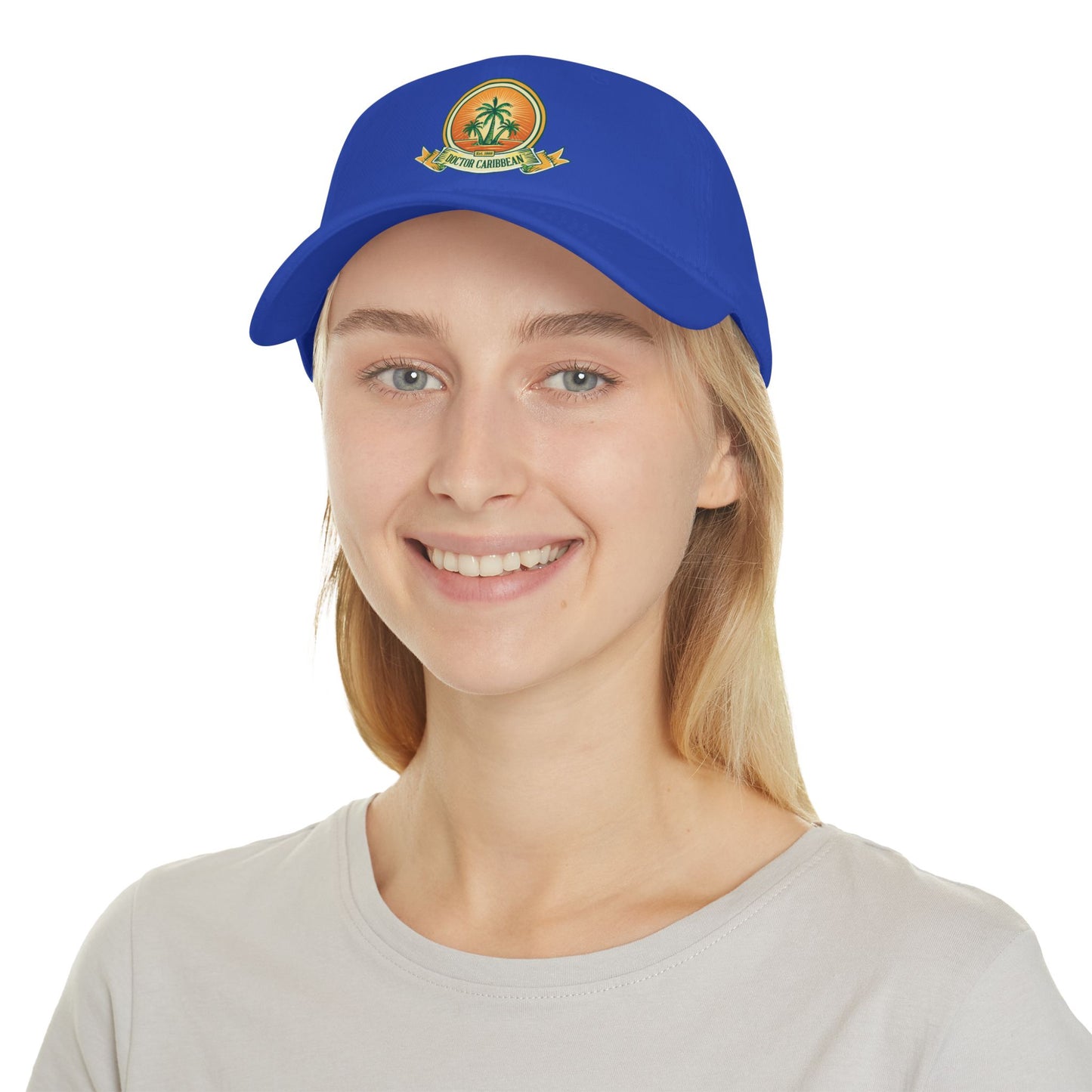 Stylish Low Profile Baseball Cap with Tropical Design - Perfect for Summer Outings and Beach Adventures