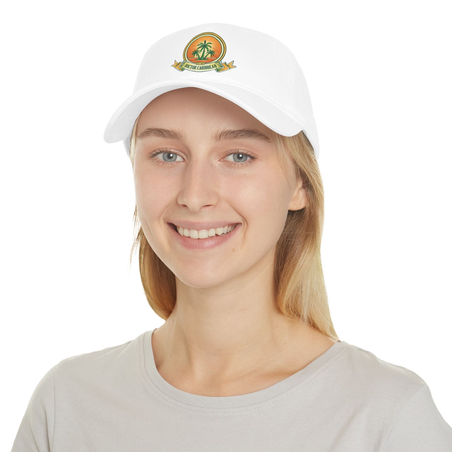 Stylish Low Profile Baseball Cap with Tropical Design - Perfect for Summer Outings and Beach Adventures