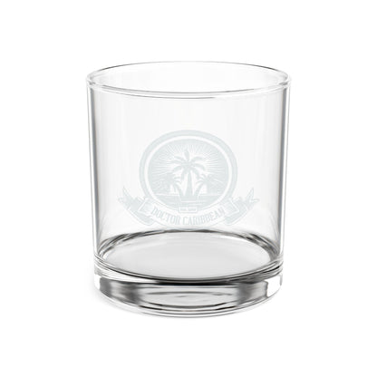 Engraved 10.5 oz Whiskey Glass — Tropical Palm Crest