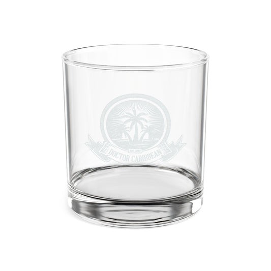Engraved 10.5 oz Whiskey Glass — Tropical Palm Crest