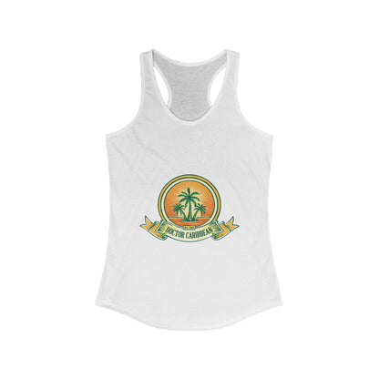 Tropical Paradise Racerback Tank for Women - Perfect for Summer & Vacations