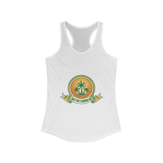 Tropical Paradise Racerback Tank for Women - Perfect for Summer & Vacations