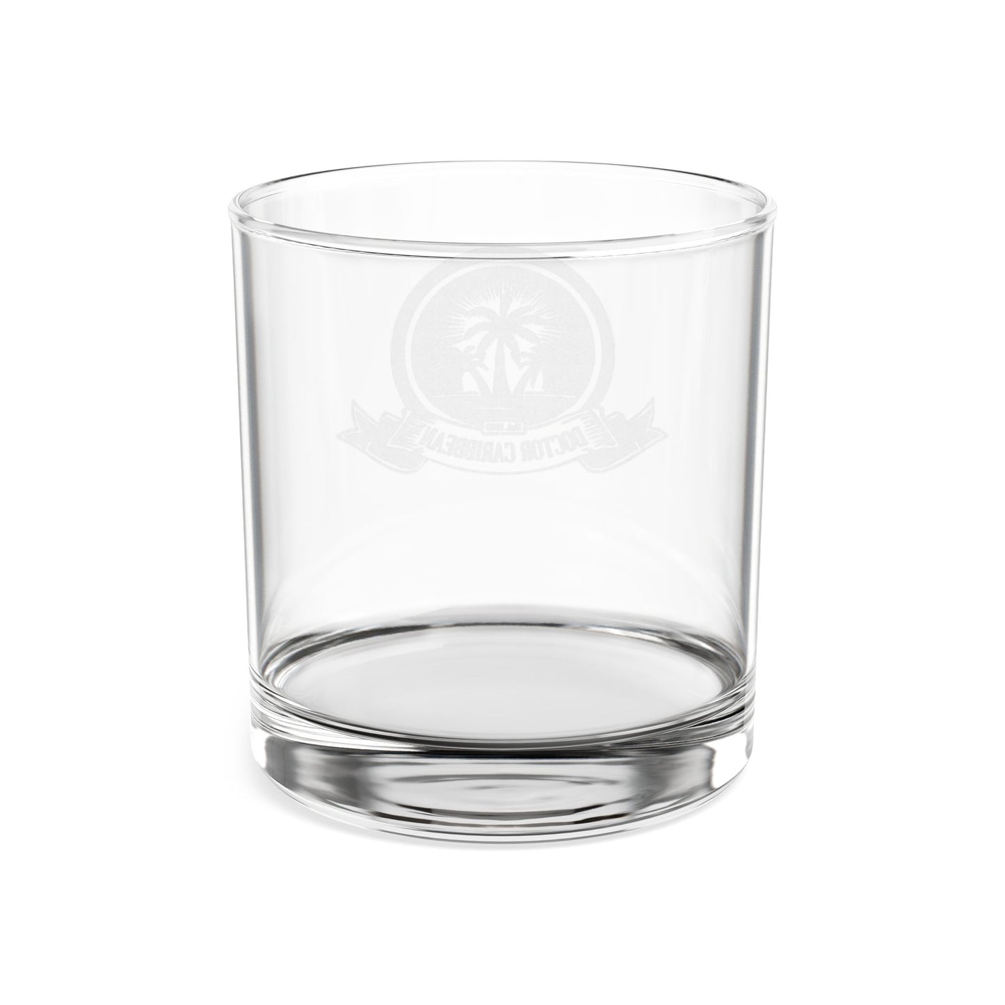 Engraved 10.5 oz Whiskey Glass — Tropical Palm Crest